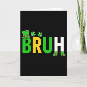 Bruh Meme Funny Saying Bro Greeting Teen Boy St Pa Card