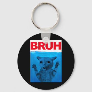 Bruh Meme Funny Saying Brother Greeting Teens Boys Key Ring