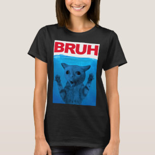 Bruh Meme Funny Saying Brother Greeting Teens Boys T-Shirt