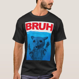 Bruh Meme Funny Saying Brother Greeting Teens Boys T-Shirt