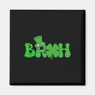 Bruh Meme Funny St Patricks Day Shamrock Irish Magnet