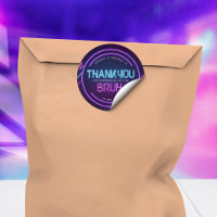 Bruh Neon Arcade Video Games Birthday Thank You