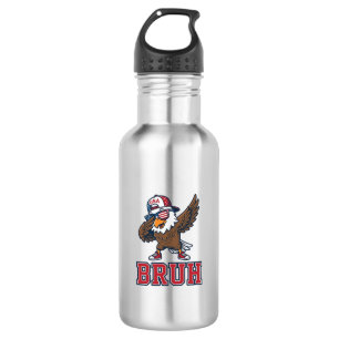 Bruh Patriotic Eagle Vintage Engraving T-Shirt Des 532 Ml Water Bottle
