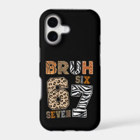 Bruh Six Seven 67 Meme Wild Animal Print Streetwea
