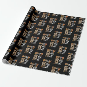 Bruh Six Seven 67 Meme Wild Animal Print Streetwea Wrapping Paper
