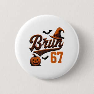 Bruh Six Seven Halloween 6-7 Funny Ghost Slang Fal 6 Cm Round Badge