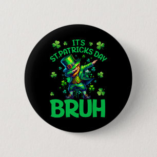 Bruh St Patricks Day Boys Kids Saint Patricks Day 6 Cm Round Badge