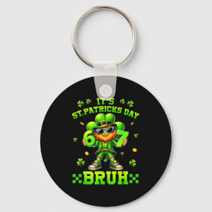 Bruh st patricks day boys kids saint patricks day key ring