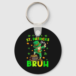 Bruh st patricks day boys kids saint patricks day key ring