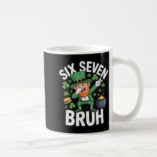 Bruh st patricks day six seven leprechaun meme 67 coffee mug
