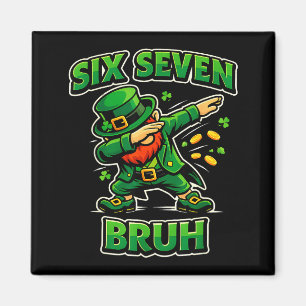 Bruh st patricks day six seven leprechaun meme 67 magnet