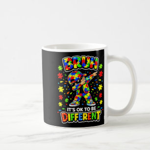 Bruh to Be Different Autism Awareness Kids Boys Coffee Mug