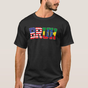 Bruh USA Ethiopia Country Flag American Ethiopian T-Shirt