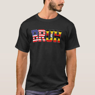 Bruh USA Uganda Country Flag American Ugandan Girl T-Shirt