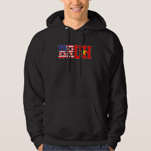Bruh USA Vietnam Country Flag American Vietnamese Hoodie