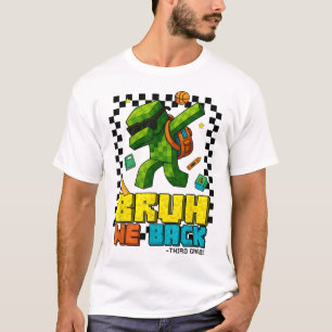 Bruh We Back 3Rd Grade Back To School Gamer  T-Shirt