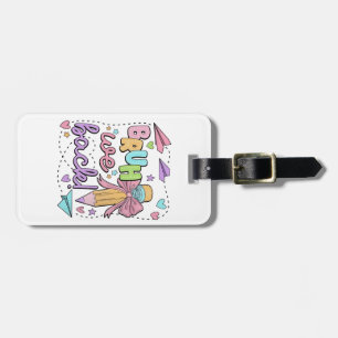 Bruh We Back Funny Back to School Kindergarten Luggage Tag
