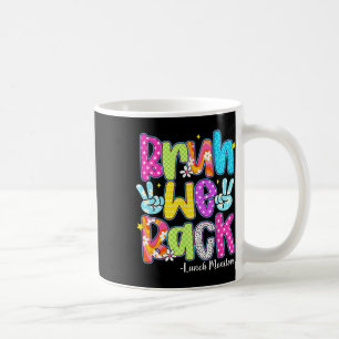 Bruh We Back Lunch Monitors Chequered Back To Scho Coffee Mug