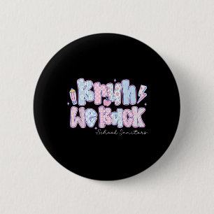 Bruh We Back School Janitors Pencil Back To School 6 Cm Round Badge