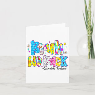 Bruh We Back Substitute Teachers Funny Back To Sch Card