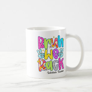 Bruh We Back Substitute Teachers Leopard Back To S Coffee Mug