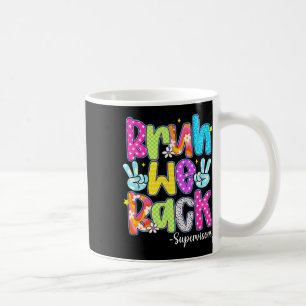 Bruh We Back Supervisors Chequered Back To School Coffee Mug