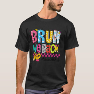 Bruh We Back Teachers Coquette Bow Preppy Back To T-Shirt