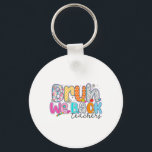 Bruh We Back Teachers Funny Preppy Back To School  Key Ring<br><div class="desc">Bruh We Back Teachers Funny Preppy Back To School Teacher</div>