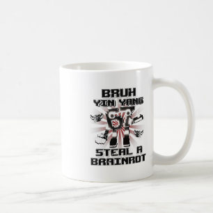 Bruh Yin Yang 67 Six Seven 6-7 Funny Brainrot For  Coffee Mug