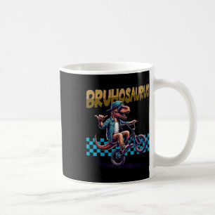 Bruhosaurus T-rex Dinosaur Riding Bmx Bike - Boys  Coffee Mug