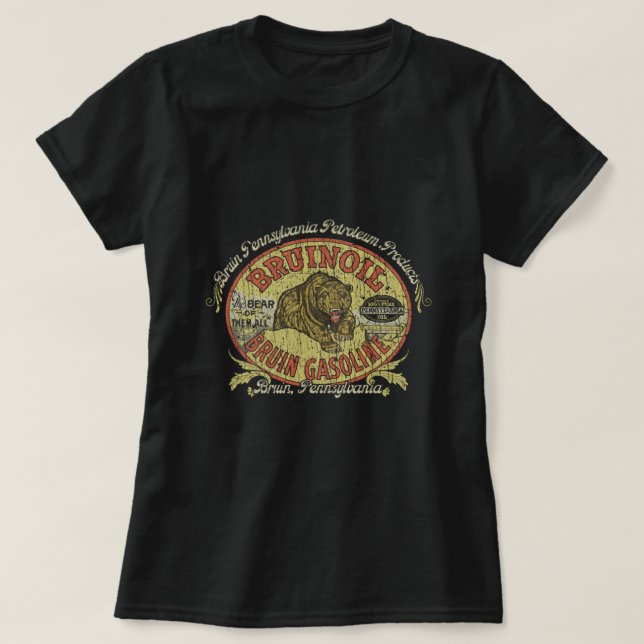 Bruin Pennsylvania Petroleum Products 1920 T-Shirt (Design Front)