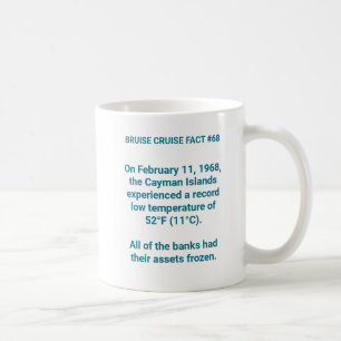 Bruise Cruise Fact #68: George Town (Caymans) Coffee Mug