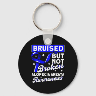 Bruised But Not Broken Support Alopecia Awareness Key Ring