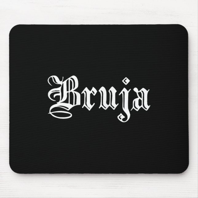 Bruja Dia de Muertos Mexican Halloween Witch Latin Mouse Pad (Front)