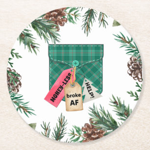 Bruk Pocket Christmas Paper Coasters