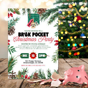 Bruk Pocket Christmas Party Invitation