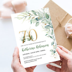 Brunch 70th birthday Invitation