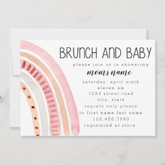 Brunch and Baby Shower Customise Invitation