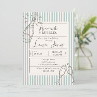 Brunch and Bubbles Invitation