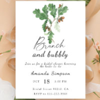 Brunch and bubbly Acorn branch bridal shower