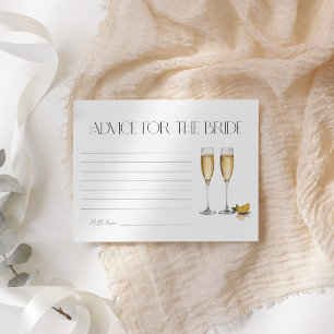 Brunch And Bubbly Advice For The Bride Enclosure Card