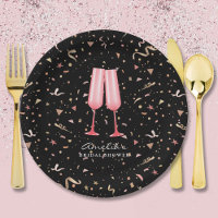 Brunch and Bubbly Bridal Shower Black