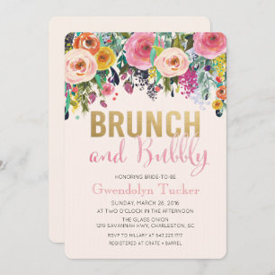 Brunch and Bubbly Bridal Shower Invitation