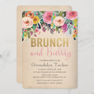 Brunch and Bubbly Bridal Shower Invitation