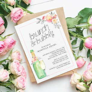 Brunch and Bubbly Bridal Shower Invitation