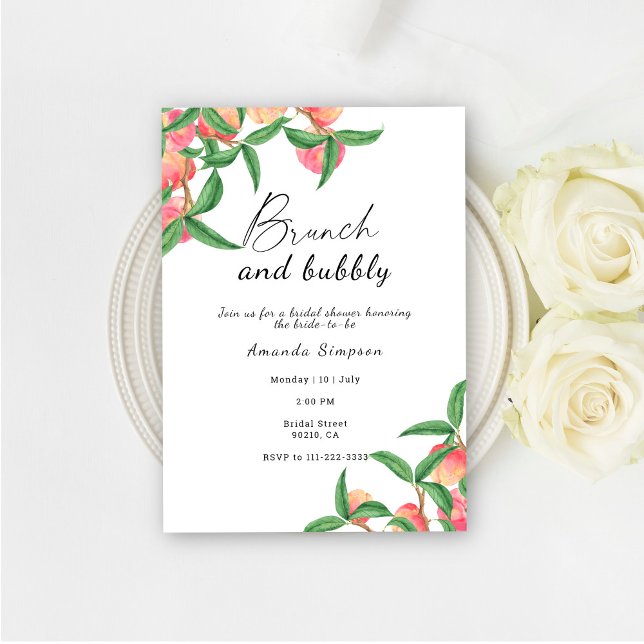 Brunch and bubbly bridal shower invitation (Creator Uploaded)