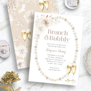 Brunch and Bubbly Bridal Shower Invitation