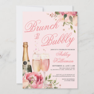 Brunch And Bubbly Bridal Shower Invitation