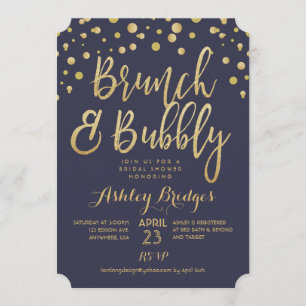 Brunch and Bubbly Bridal Shower Invitation