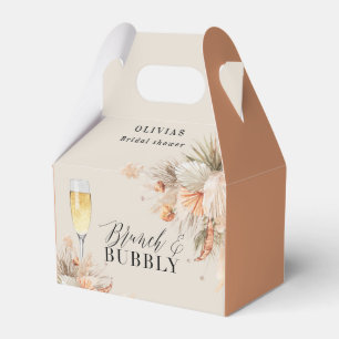 Brunch and bubbly Bridal shower pampas grass Favour Box